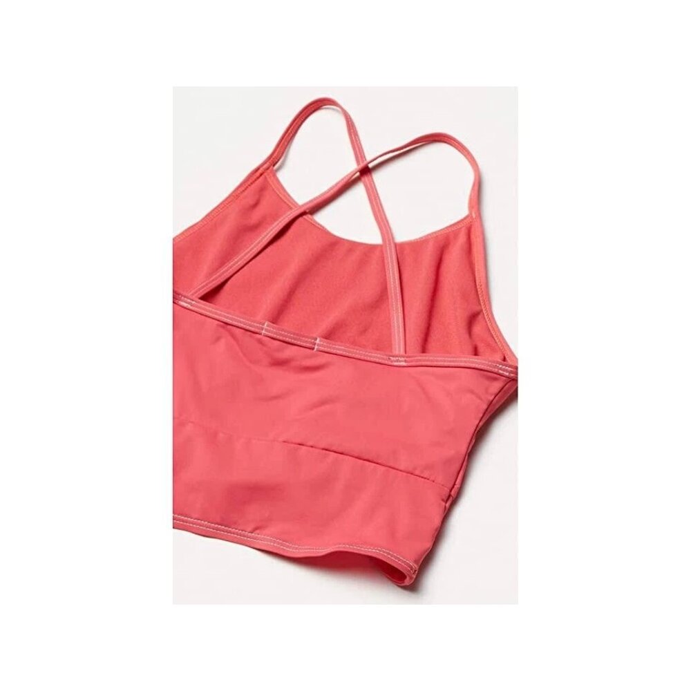 NEW Habitual Girls Twist Front Tankini Size 12 Youth Coral Pink UPF 50 Swim Top - Picture 6 of 8